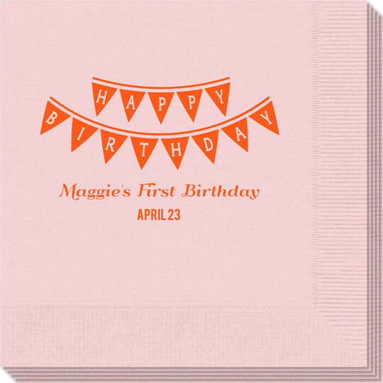 Birthday Banner Napkins